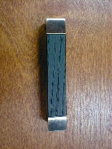 Satin nickel fuse metal black walnut pull ch20wbsn