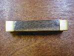 brushed golden brass fuse metal walnut pull