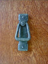 antique pewter finish mission vertical bail pull