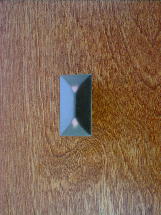 copper highlight finish beveled top prairie knob (md) ch2151orh