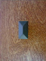 rustic bronze finish beveled top prairie knob (md) ch2151rb