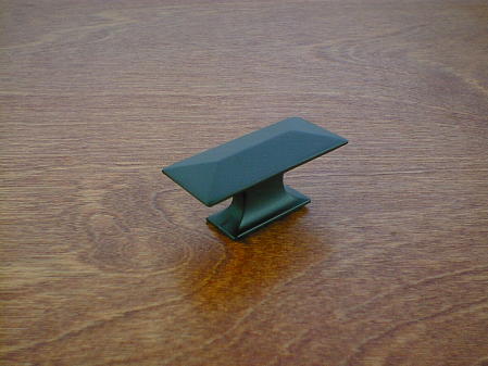 ch2152or oil rubbed bronze finish beveled top prairie knob (lg)
