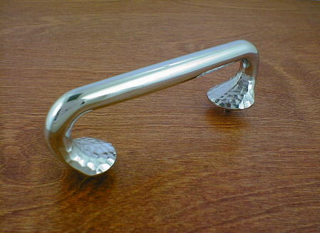 bright chrome finish peened base solid handle (lg)