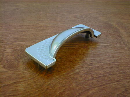 bright chrome finish peened finger bin pull