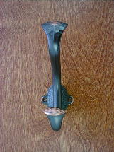 ch2175orh copper highlight cast scroll hammered coat hook