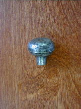 antique pewter finish mission solid round knob