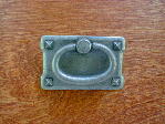Antique pewter Mission small bail pull CH-23363
