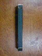 Satin nickel fuse metal black walnut pull (lg) ch23wbsn