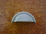 brushed nickel smooth surface cup finger pull Craftsmanhardware.com