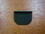diamond plate matte black tread design finger pull