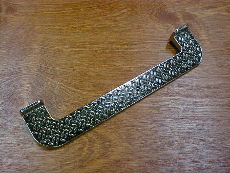 CH-3049an diamond plate bright aged nickel tread design 7in pull