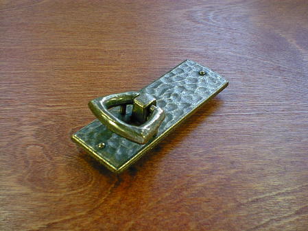 antique brass finish mission vertical bail pull