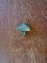 antique brass finish mission sq dimpled pyramid knob