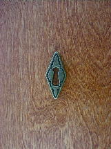 antique brass southwest diamond shape keyhole