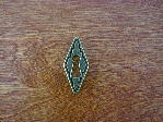 antique brass southwest diamond shape keyhole