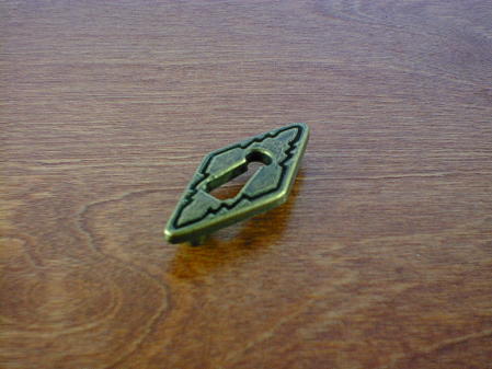 antique brass southwest diamond shape keyhole