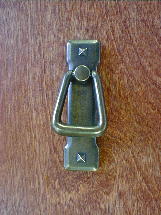 antique brass finish mission vertical bail pull