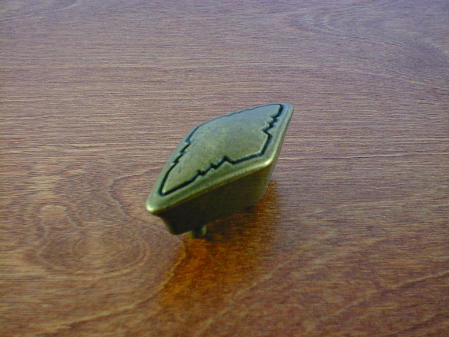 antique brass southwest diamond shape knob