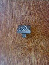 antique copper finish mission sq pyramid knob
