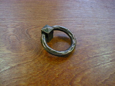 antique copper finish mission ring bail pull