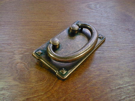 antique copper finish mission horizontal bail pull