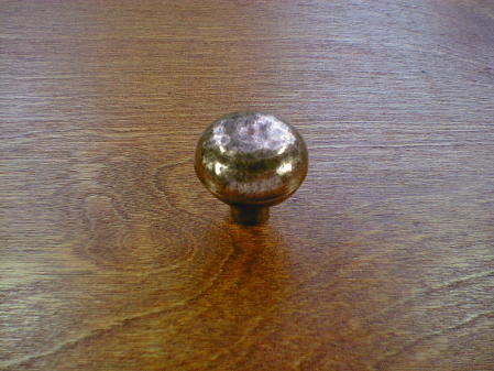 antique copper finish mission solid round knob