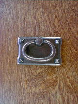 antique copper finish mission oval bail pull (sm)