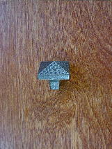 weathered bronze finish mission sq. pyramid knob