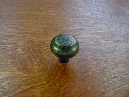 weathered bronze finish mission solid round knob