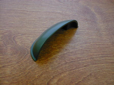 dark brown finish 4-1/8in curved top cup pull