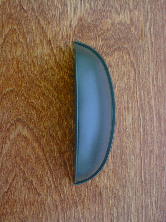 dark brown finish 4-1/8in curved top cup pull