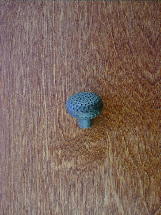 satin bronze arts crafts dimpled round knob ch7111sb