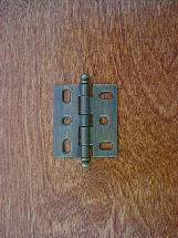 ch7242wb weathered brass craftsmans ball finial butt hinge (ea)