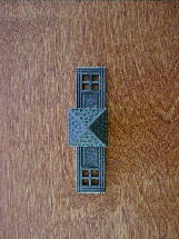 satin bronze arts crafts backplate w/square knob ch7511sb