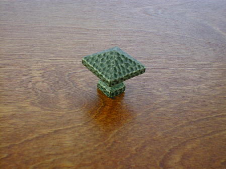 old english pewter arts crafts pyramid square knob ch8215ep