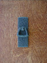 Satin bronze wavey backplate arts crafts pendant pull ch8611sb