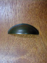 oil rubbed bronze 3-1/8in curved top drawer/cup pull ch90351 Craftsmanhardware.com