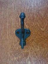 ch9904oi black cast double acorn mudroom coat hook