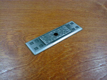 antique pewter finish peened backplate