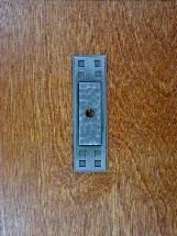 antique pewter finish peened backplate