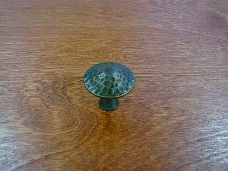 windover antique finish peened top round knob
