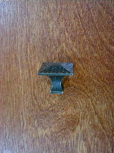 windover antique finish peened top square knob