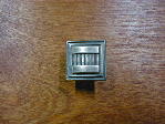 black nickel vibed traditional fluted base square knob (lg)