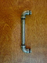 industrial style pipeline knob black nickel vib finish ch6012bnv