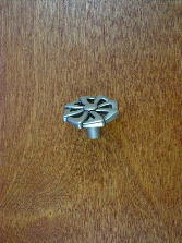 old iron pewter marella design ali pinwheel top knob Craftsmanhardware.com