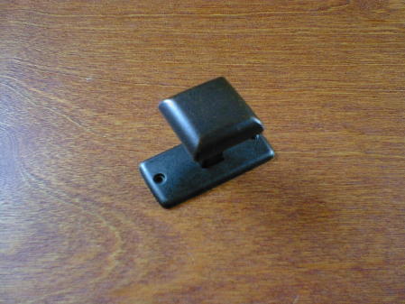 old iron pewter square fluted knob w/backplate craftsmanhardware ch460019