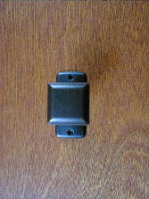CH-4600.19 old iron pewter square fluted knob w/backplate craftsmanhardware ch460019