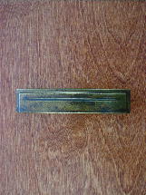 ch134703 old brass art deco style convex handle (sm)