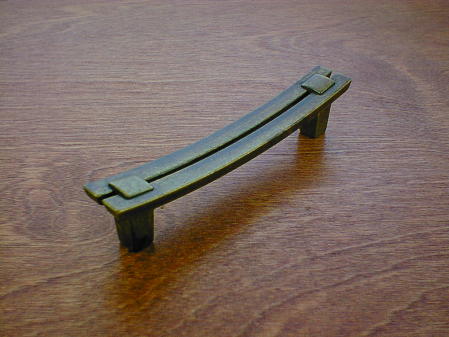 old brass twin bow style concave handle ch152103