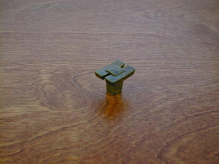 old brass twin bow style concave knob ch152403